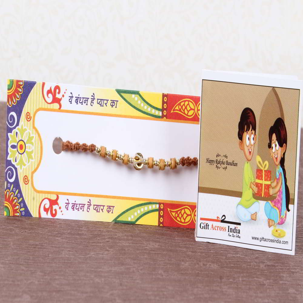 Gorgeous Wooden Beads Rakhi