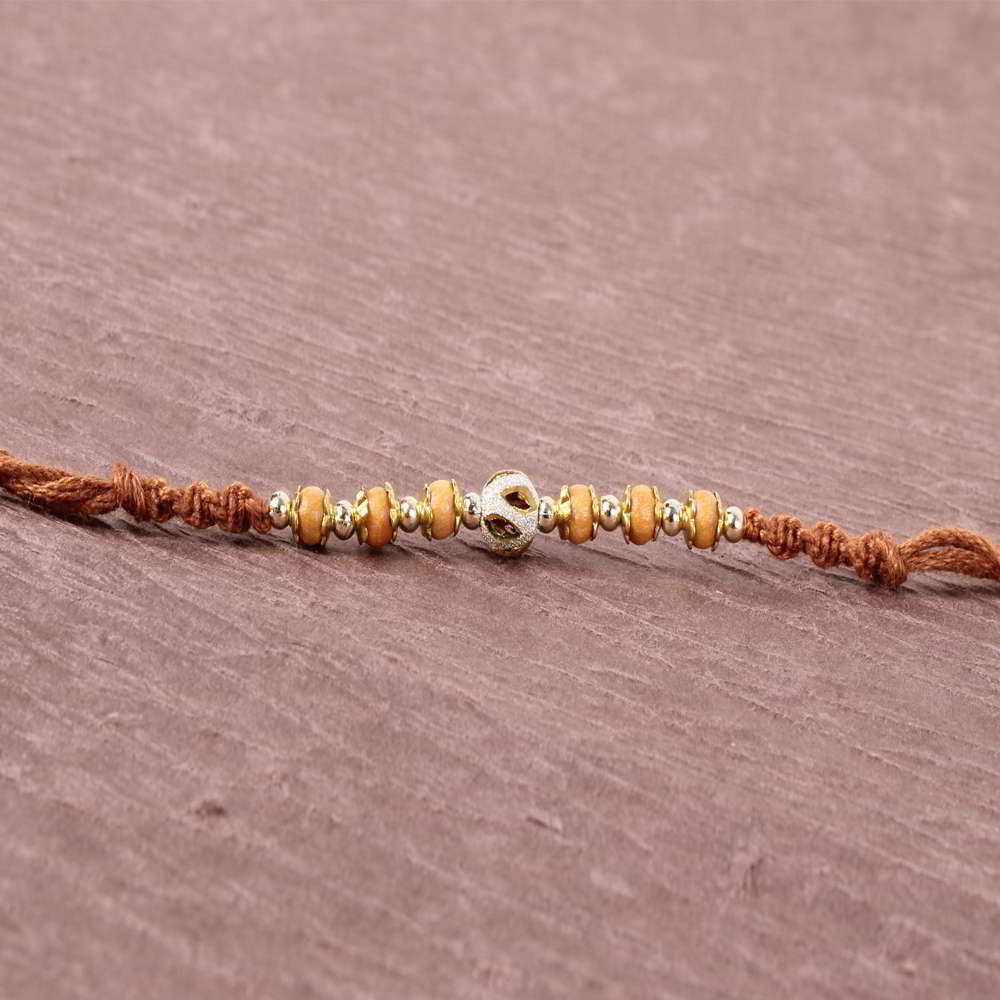 Gorgeous Wooden Beads Rakhi