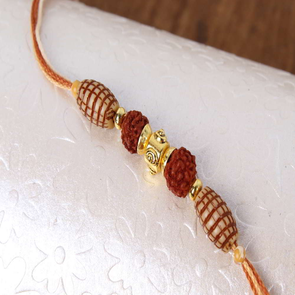 Double Rudraksha Rakhi