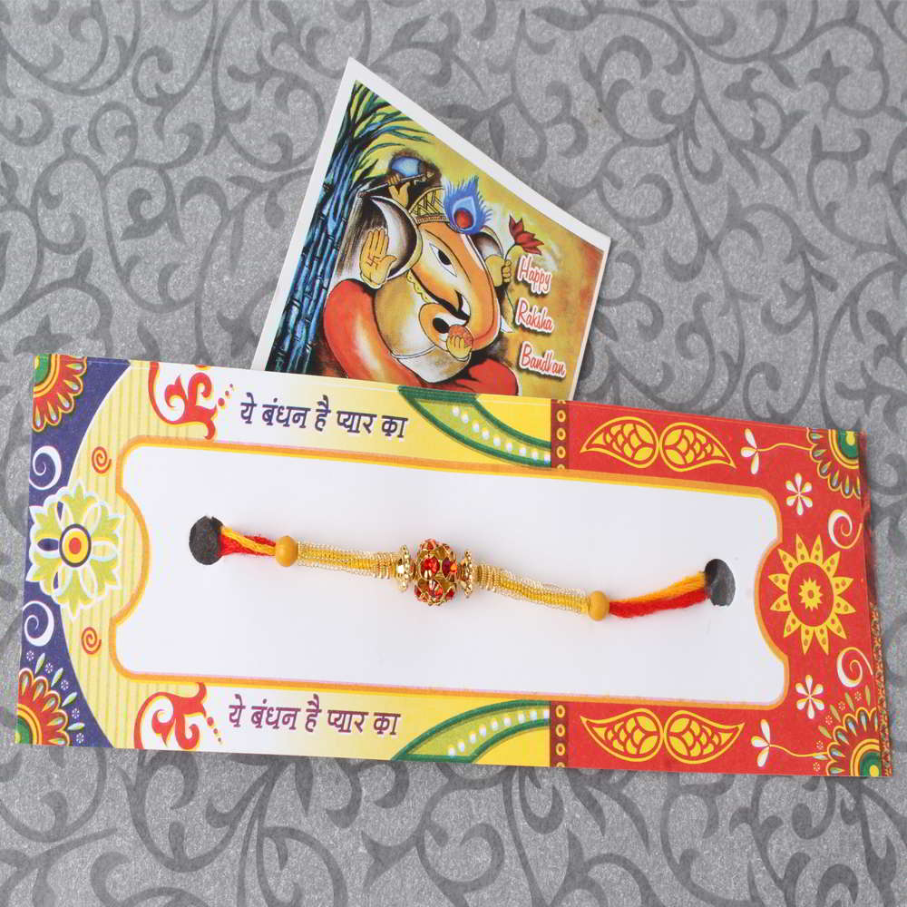 Simple Diamond Studded Rakhi