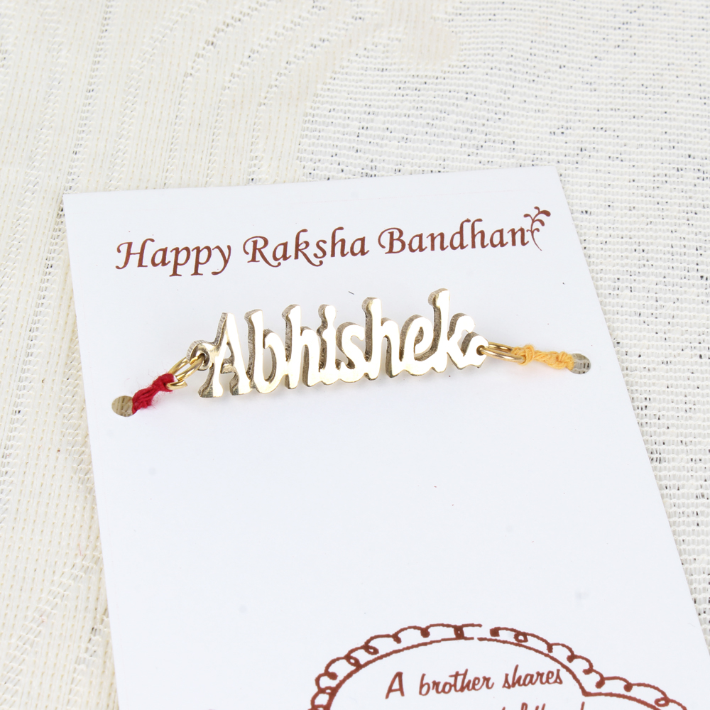 Personalized Rakhi Thread with Brother Name
