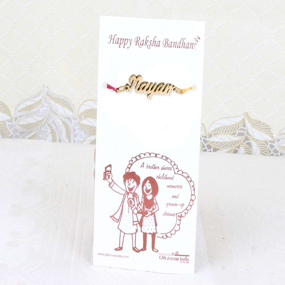 Bhaiya Name Personalized Rakhi - Australia