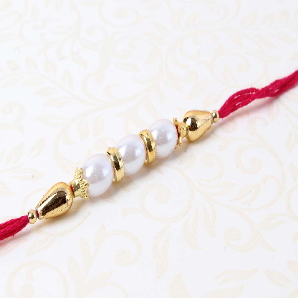 Golden Pearl Rakhi