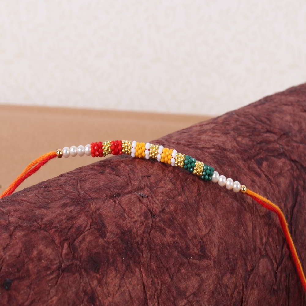 Colorful Tiny Beads Rakhi - UAE