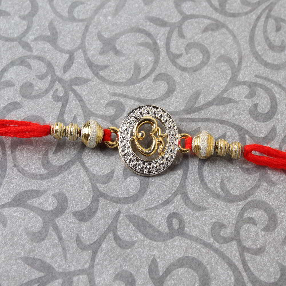 Om Golden Rakhi for Brother - Australia