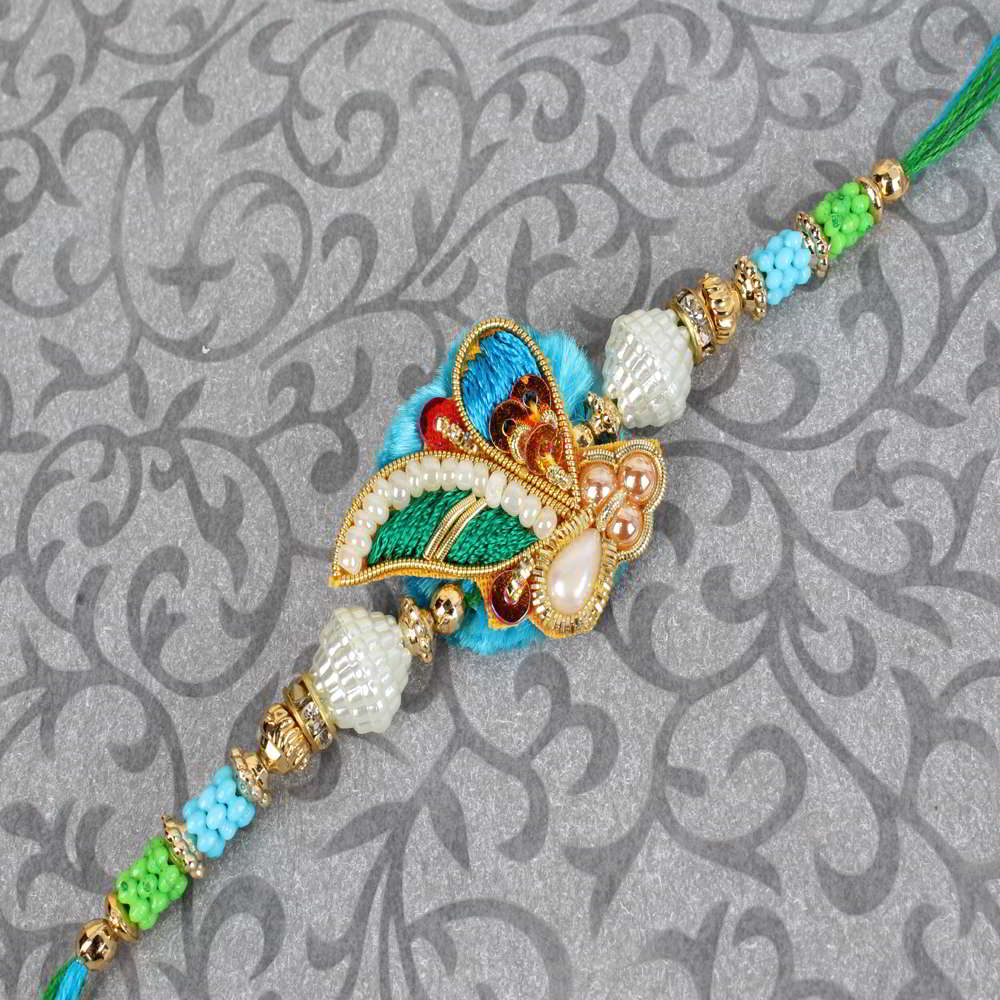 Striking Zardosi Rakhi - Australia