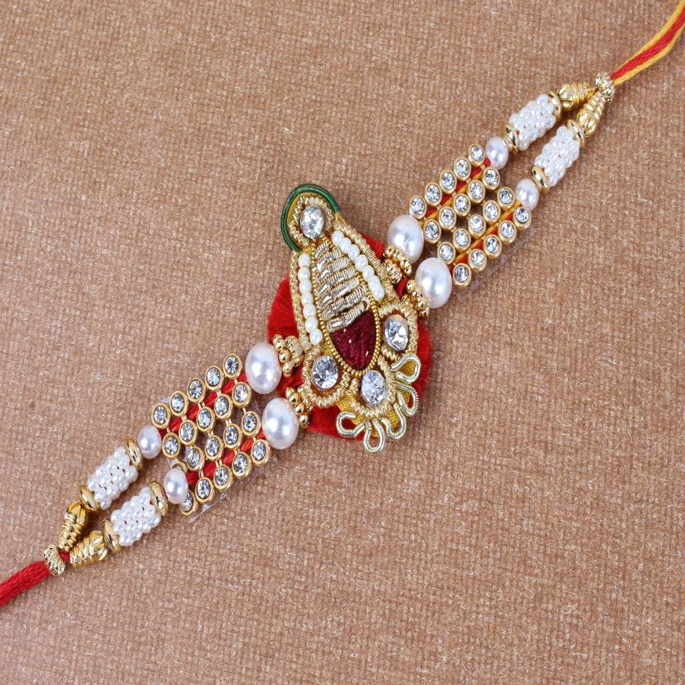 Attractive Kundan Rakhi  - Australia