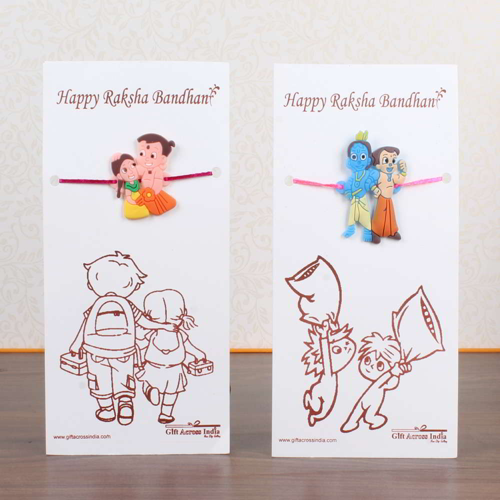 Two Cartoon Characters Rakhi for Kids - Australia