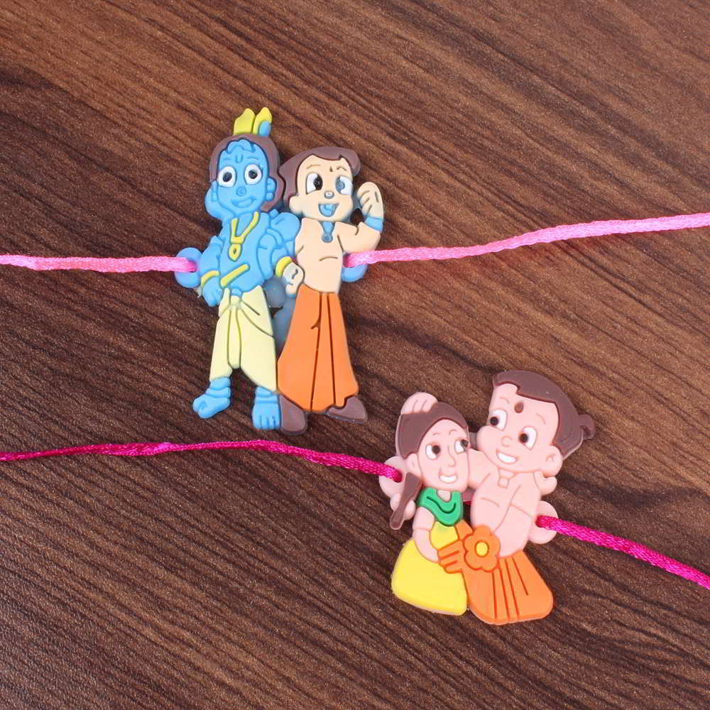 Two Cartoon Characters Rakhi for Kids