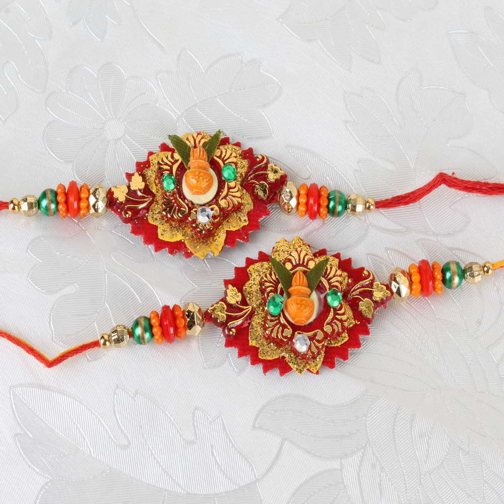 Two Kalash Designer Rakhi