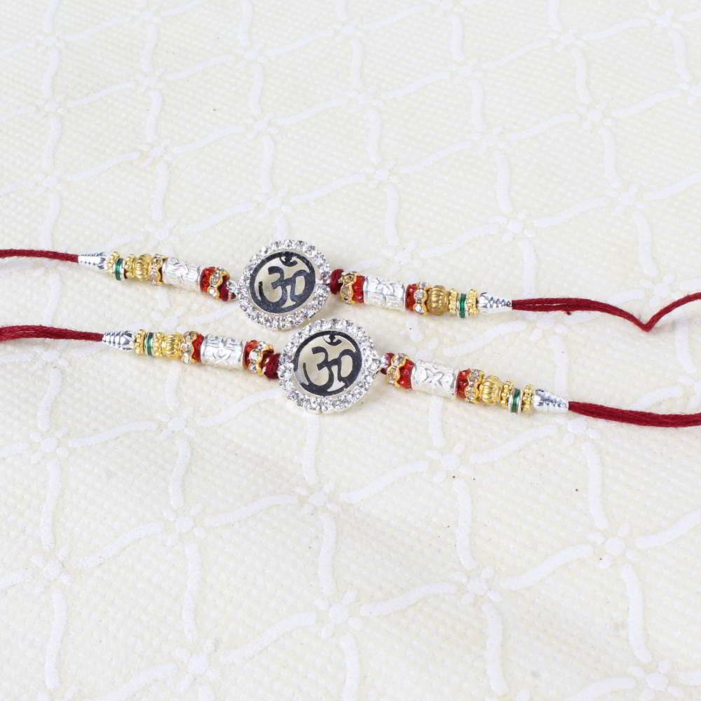 Double Om Ideal Designer Rakhi