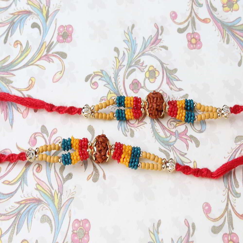 Combo of Two Rudraksha Rakhi