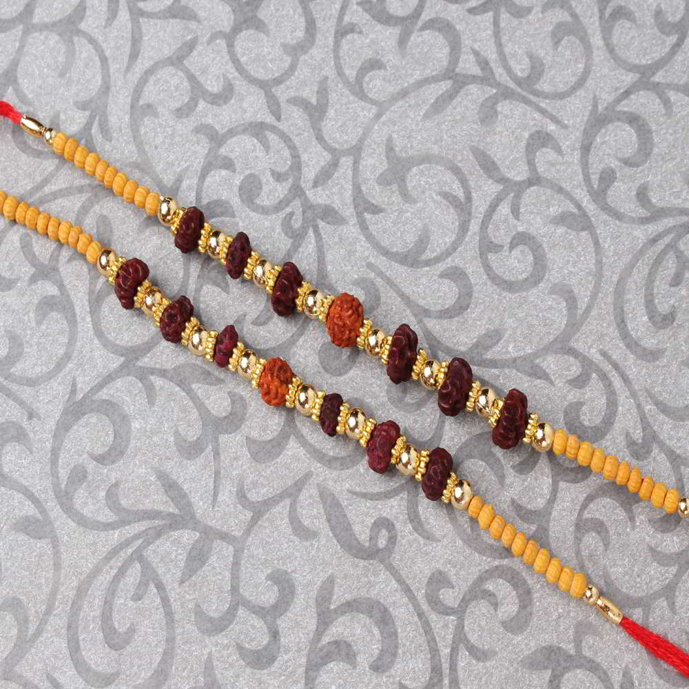 Set of Two Rudraksha Rakhi - Australia