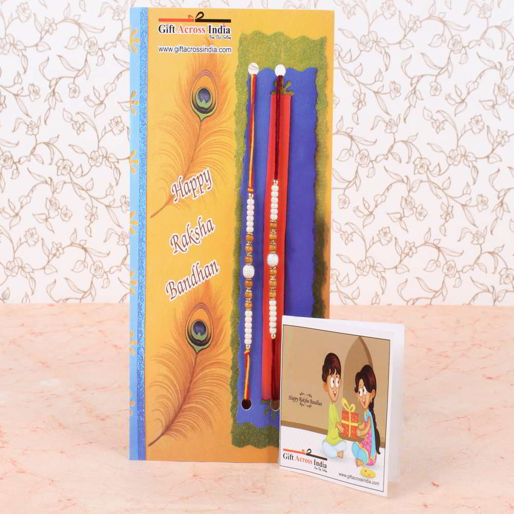 Attractive Set of Two Rakhi for Brother