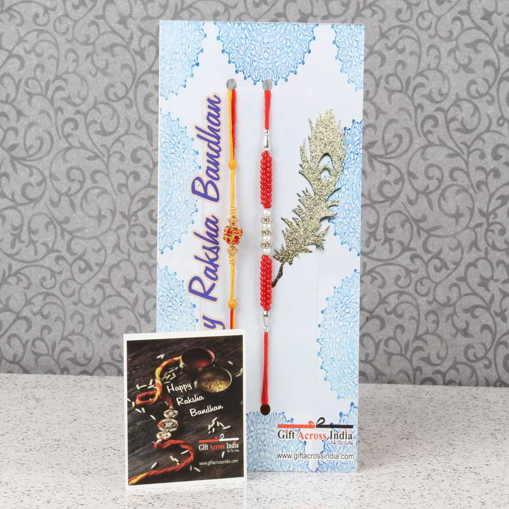 Charming Pack of Two Rakhi