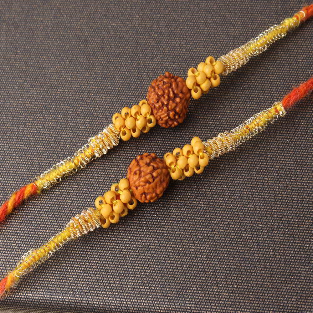 Duet Fascinating Rudraksha Rakhi