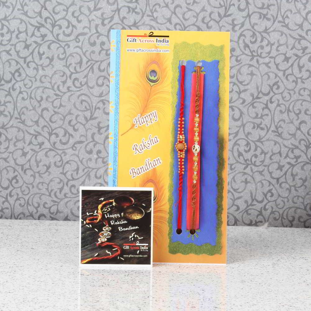 Duet Simple yet Sweet Design Rakhi Set