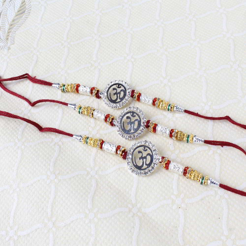 Triple Om Ideal Designer Rakhi