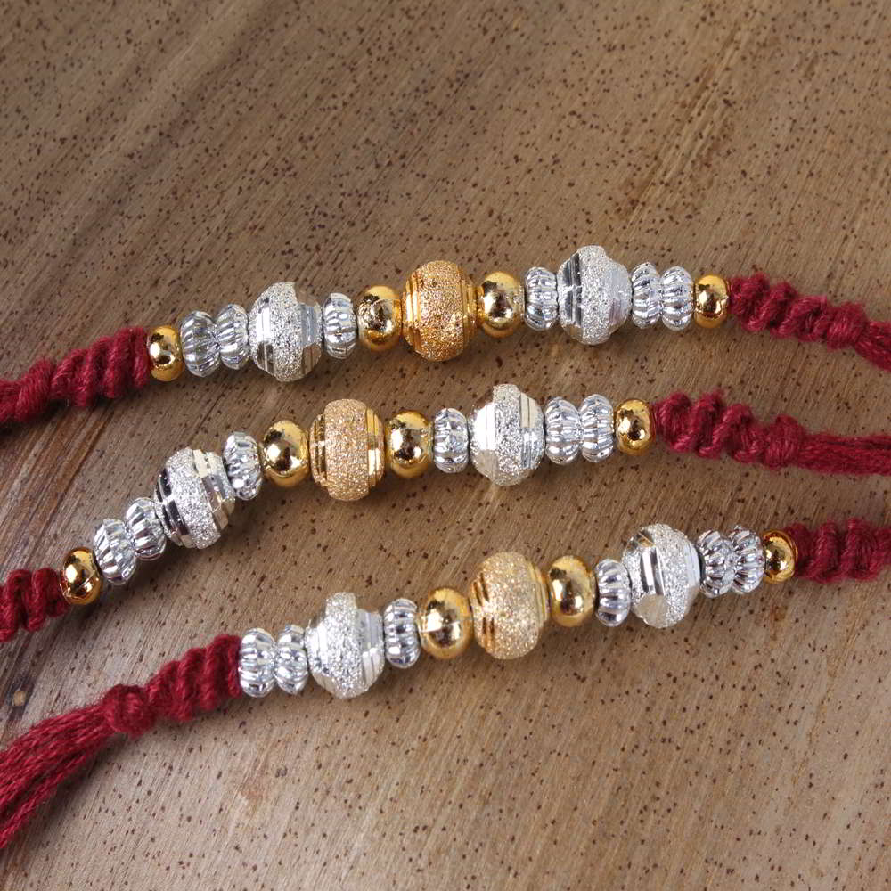 Trio Shiny Rakhis Combo for Brother