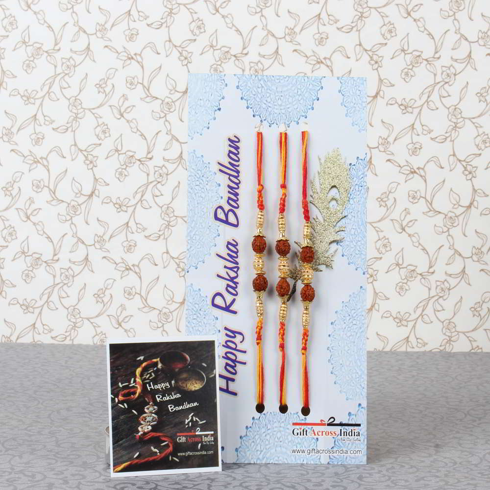 Impressive Triple Rakhi Set For Brothers Online