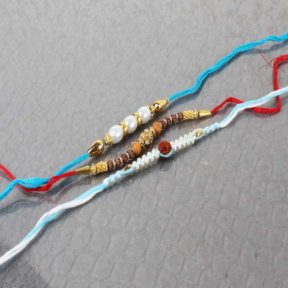 Collection of Three Sphere Rakhi