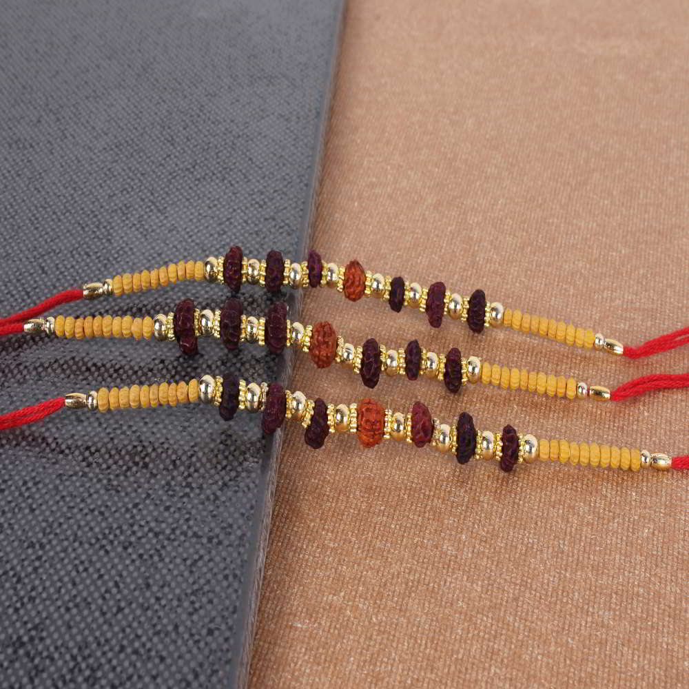 Exclusive Designed Rudraksha Rakhi for Brother