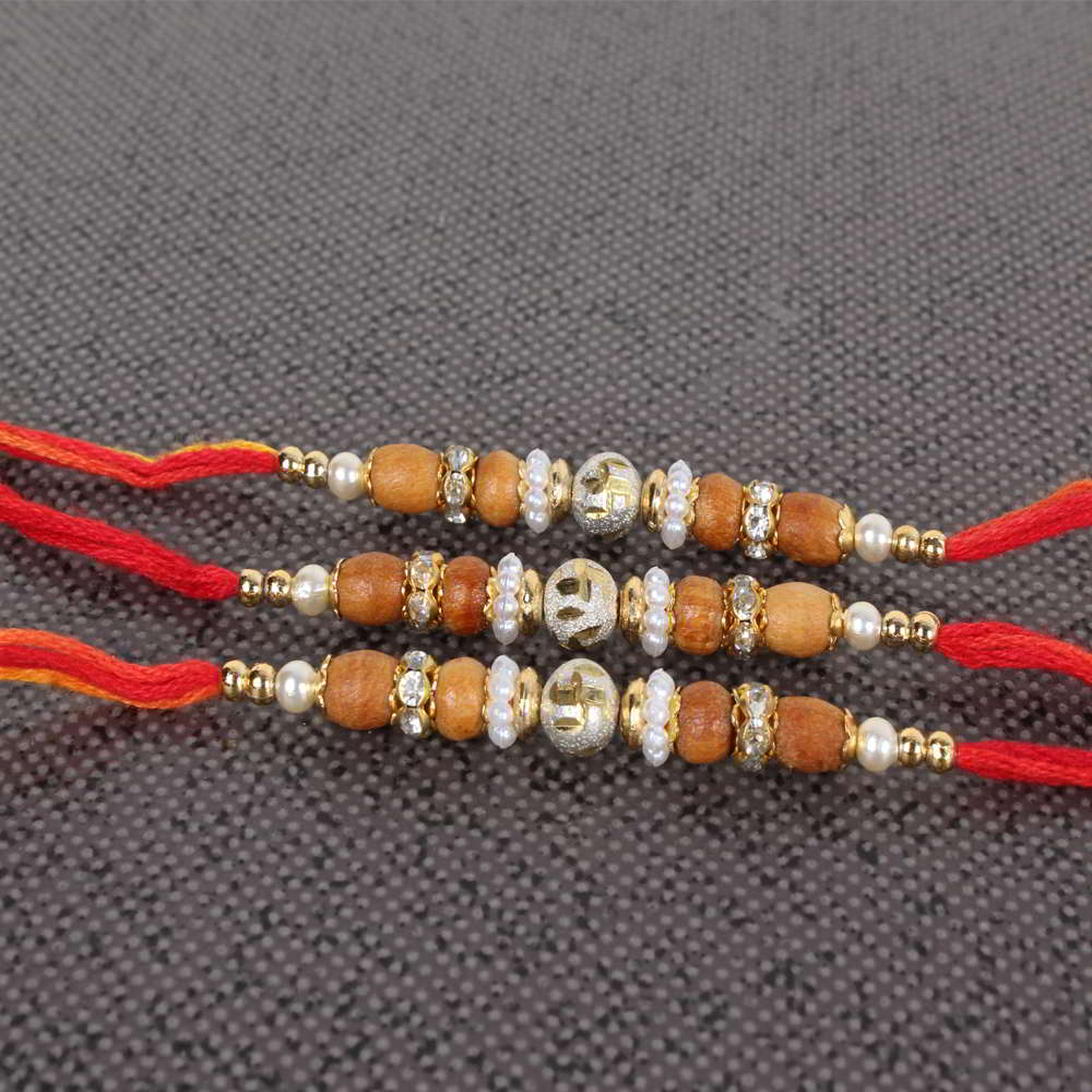 Set of Three Swastika Rakhi