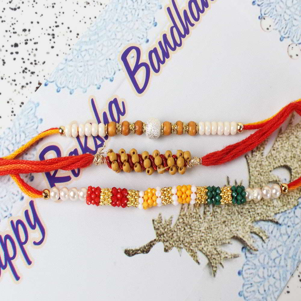 Tiny Fashionable Rakhi Combo