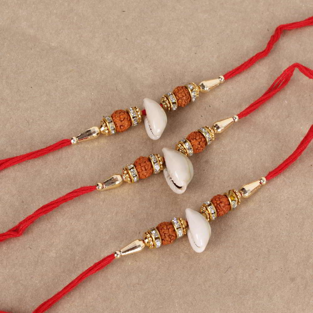 Set of Three Kodi Rakhis for Bhai