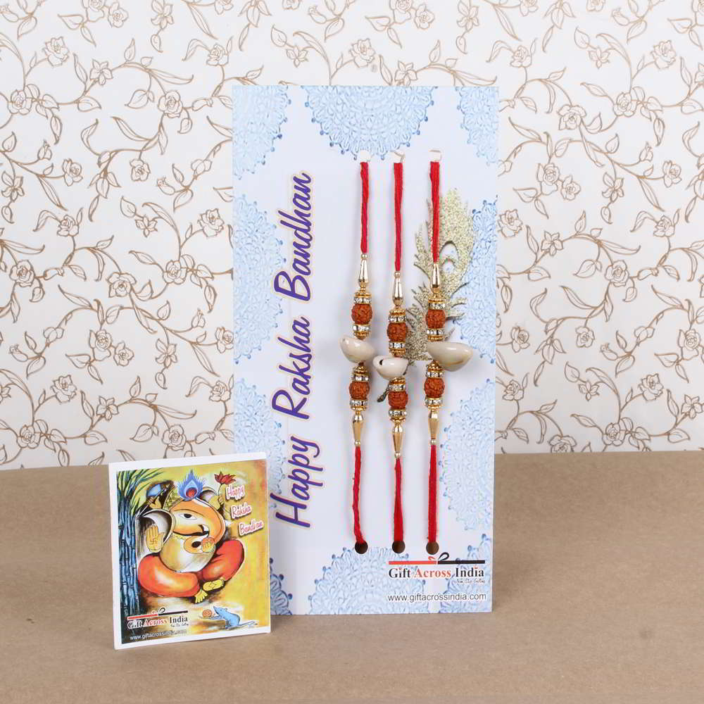 Set of Three Kodi Rakhis for Bhai