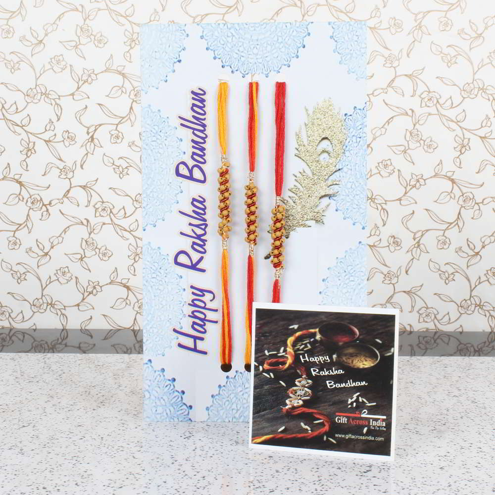 Perfect Rakhi Combo of Three for Loving Brothers