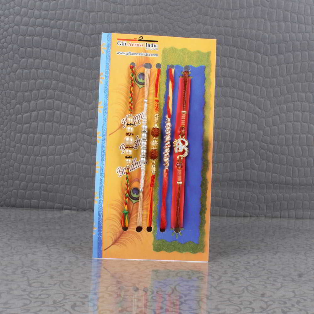 Pack of Five Exclusive Rakhi Set