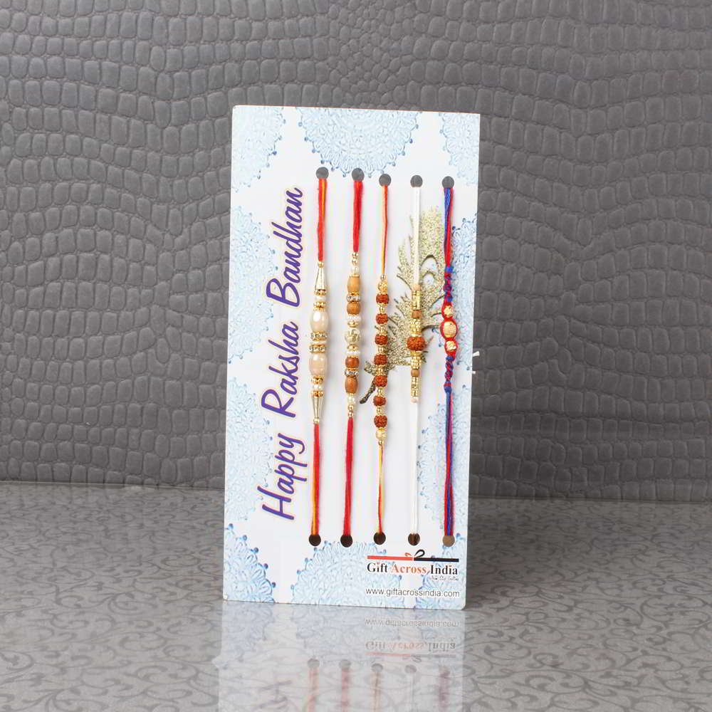 Classic Designer Rakhi Set of Five