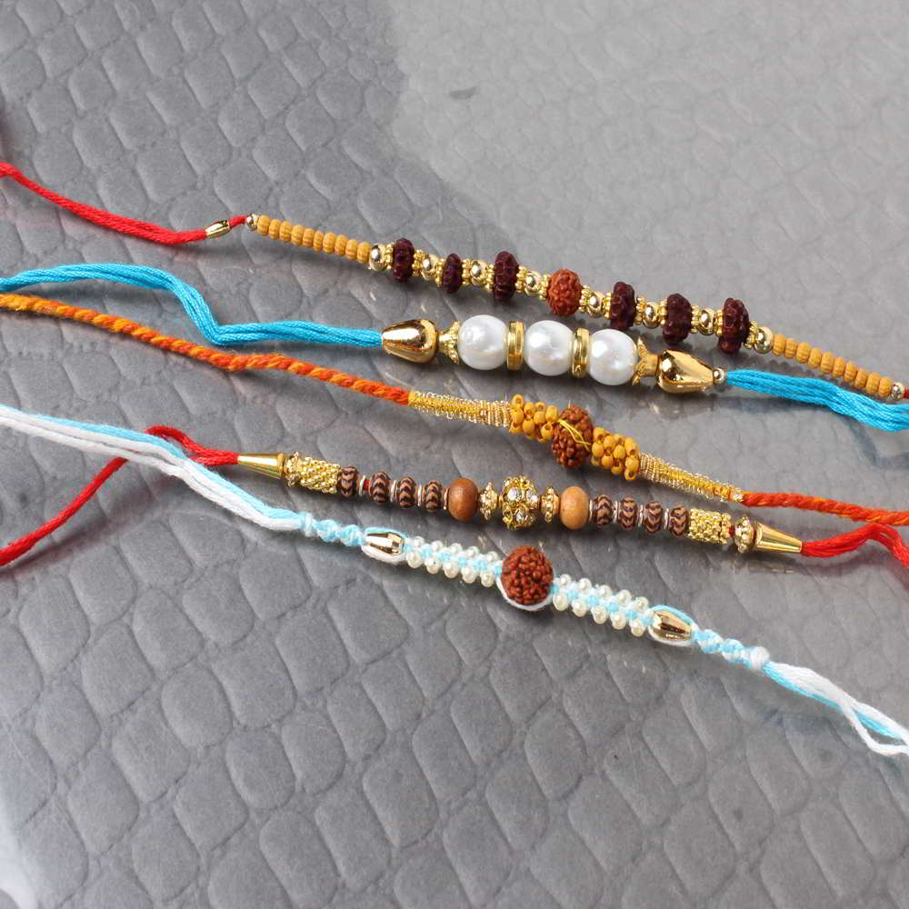 Combo of Five Striking Sphere Rakhi - Australia