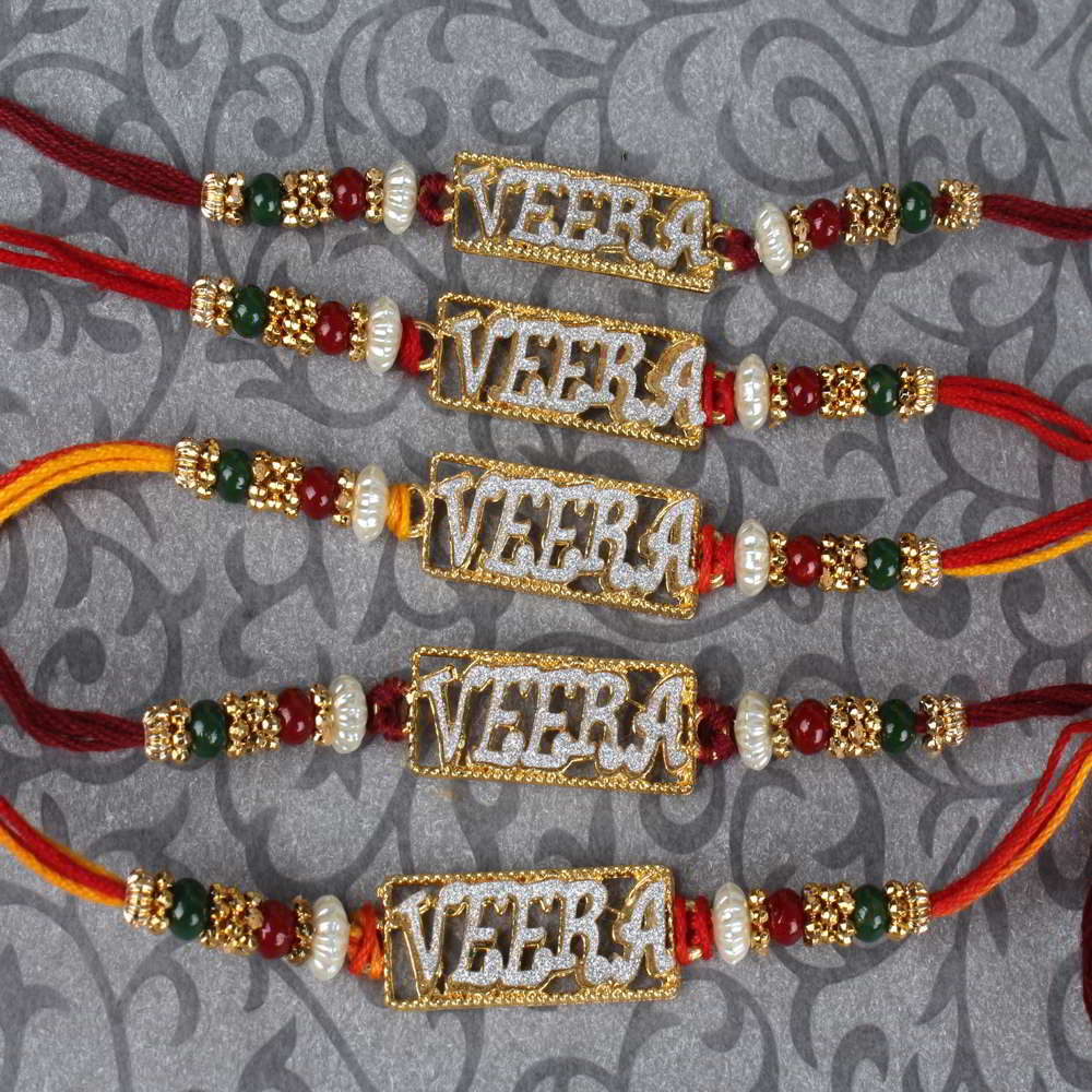 Auspicious Five Veera Rakhi Set