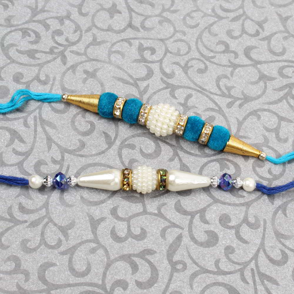 Pearl Beads Rakhi Online