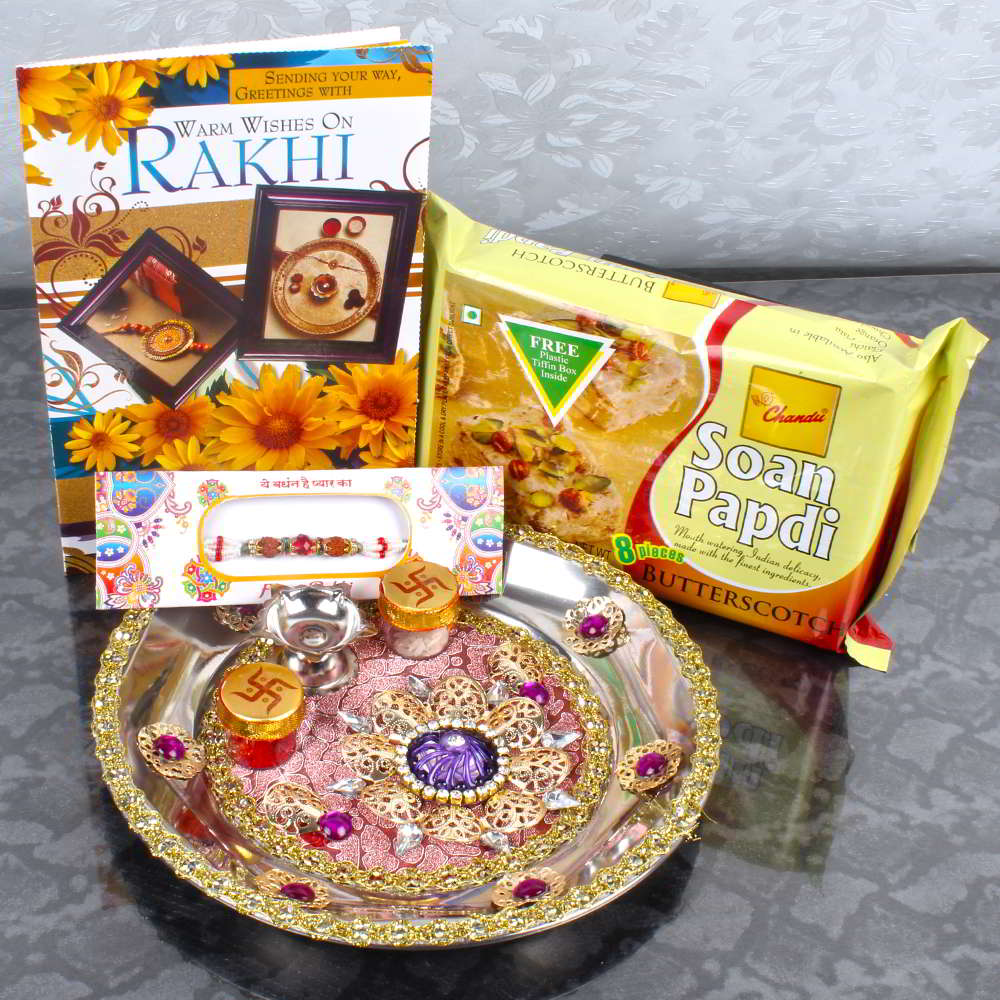 Exclusive Rakhi Thali Combo - Canada