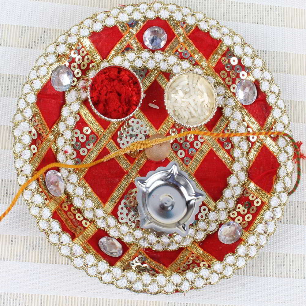 Traditional Rakhi Puja Thali - Australia