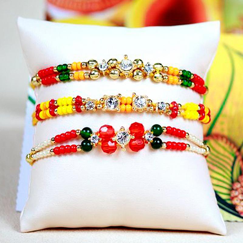 Sacred Set of 3 Rakhis