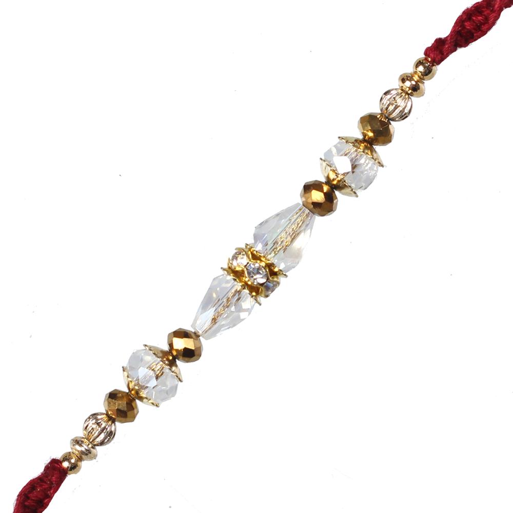 Inspiring Crystal Beauty Rakhi Threads