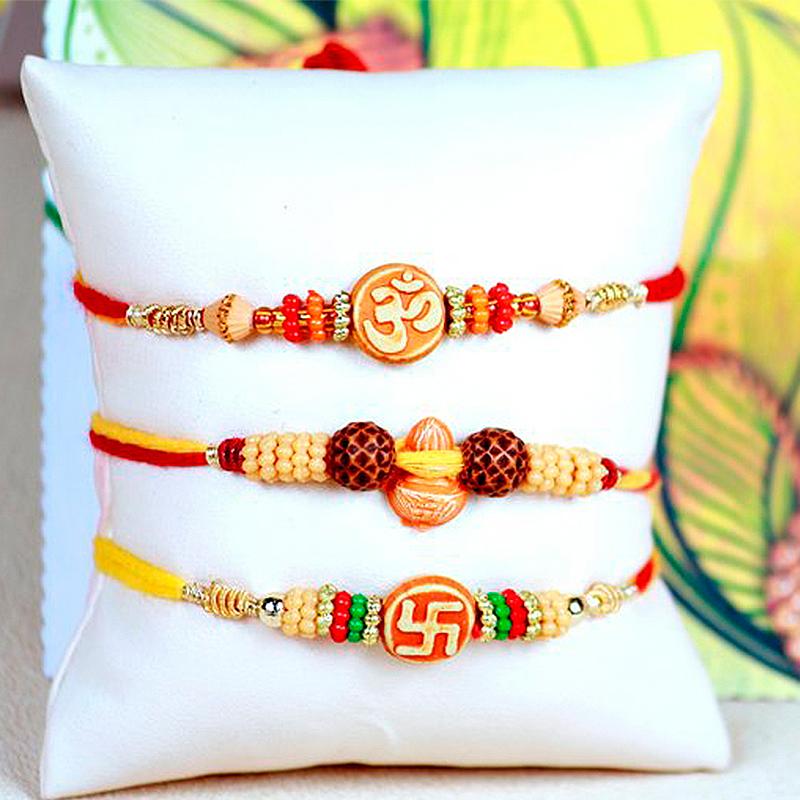 Om Swastik Kalash Rakhis