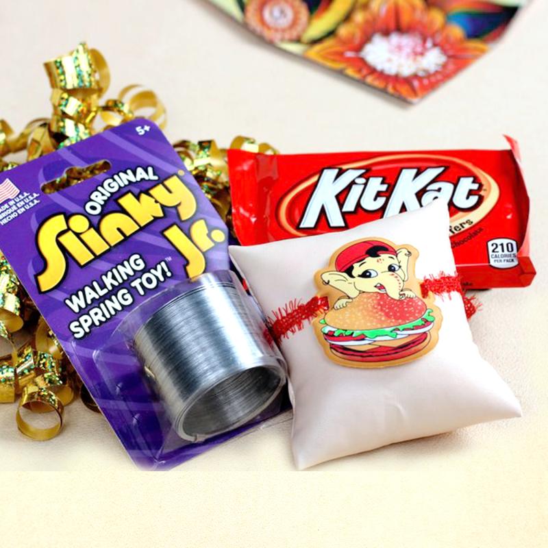 Kids Rakhi with Chocolate and Toy