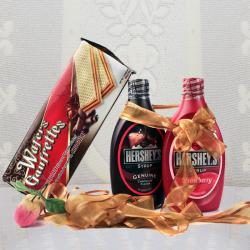 Hershey Syrup with Wafers