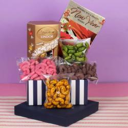 New Year Chocolates - New Year Combo of Dry Fruit with Lindor