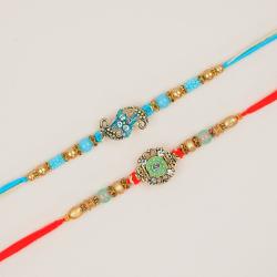 Rakhi to UAE - Set of 2 Fancy Rakhis -For UAE