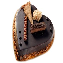 Two Kg Cakes - Heart Shape Chocolate Cake