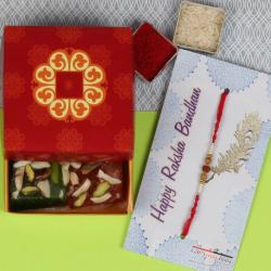 Rakhi With Sweets - Karachi Halwa Rakhi Gift
