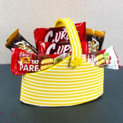 Send Imported Bar Cakes of Chocolate flavour Bucket To Palghar
