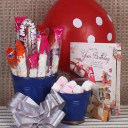 Send Birthday Gift Marshmallow Birthday Hamper To Chandausi