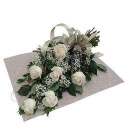 Designer Flowers - White Roses Bouquet